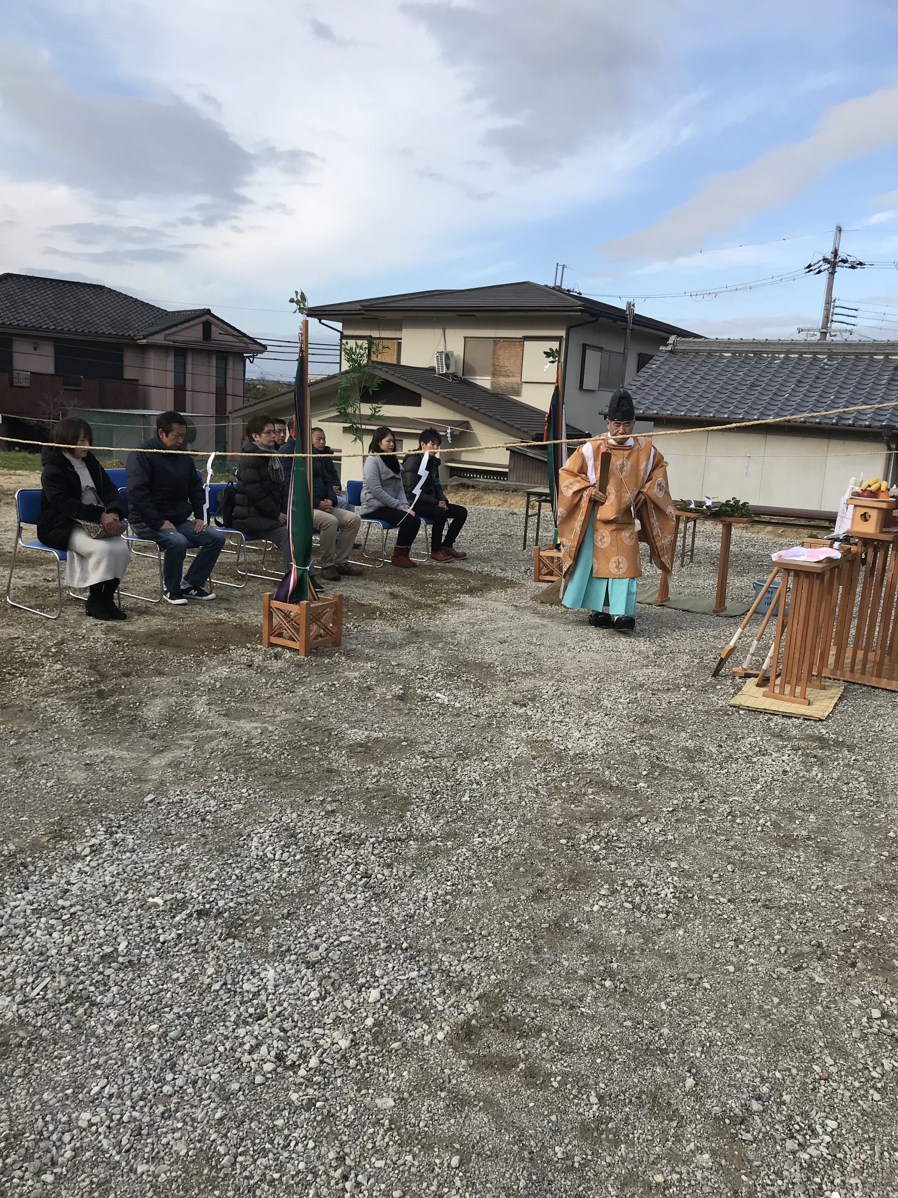 河南町大宝2丁目М様邸の地鎮祭